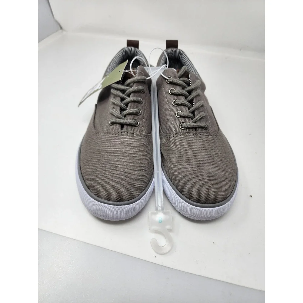 Goodfellow & Co Mens Low Top Lace Up Sneakers Gray Canvas Casual Size 8